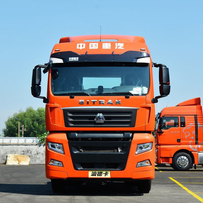 Καλή τιμή. Sinotruk SITRAK CNG C7H Χρησιμοποιούμενο ελκυστήρα ρυμουλκούμενο κεφαλή φορτηγό 6x4 380hp 120 M 3 κουρτίνα φορτηγό βαρύ φορτηγό χωρίς οθόνη αφής σε απευθείας σύνδεση