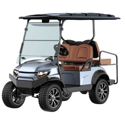 Καλή τιμή. 72V 5KW AC Motor Lifted 4 Passenger Hunter Cart Basic Edition Ηλεκτρικά κοινοτικά καρότσια γκολφ για κοινοτική μεταφορά σε απευθείας σύνδεση