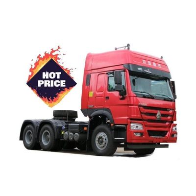 Καλή τιμή. WD615.47 Μηχανή Σινοτρόκ 6X4 HOWO 7 ρυμουλκούμενο τρακτέρ φορτηγό κεφάλι σε κόκκινο χρώμα για τις απαιτήσεις του πελάτη σας σε απευθείας σύνδεση